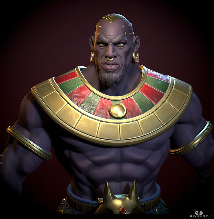 Egyptian Guard — 3D character render