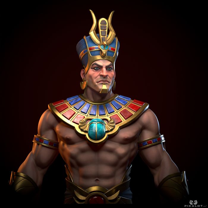 Egyptian King — 3D character render
