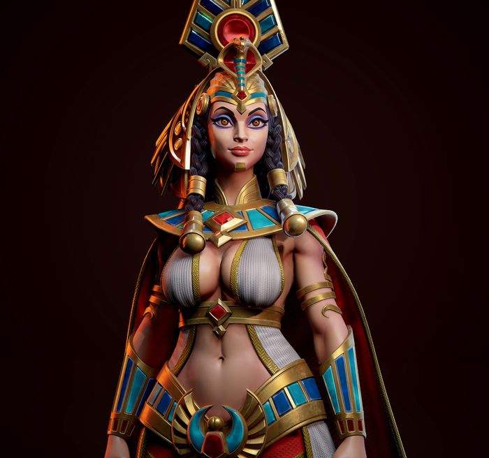 Egyptian Queen — 3D character render