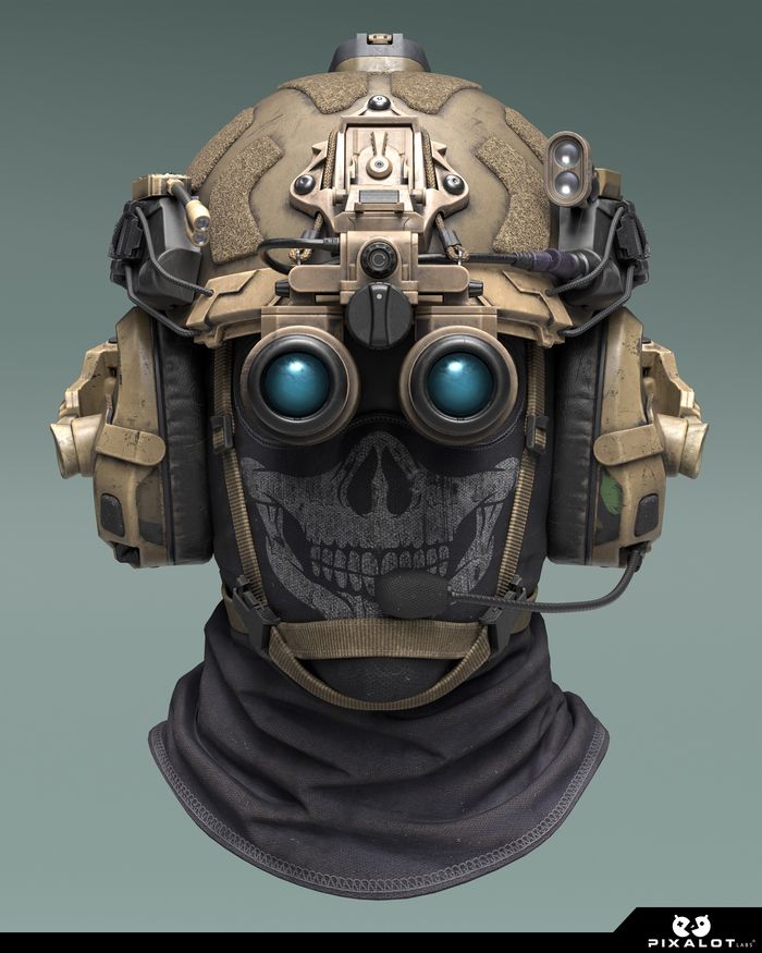 Tactical Helmet — 3D prop render