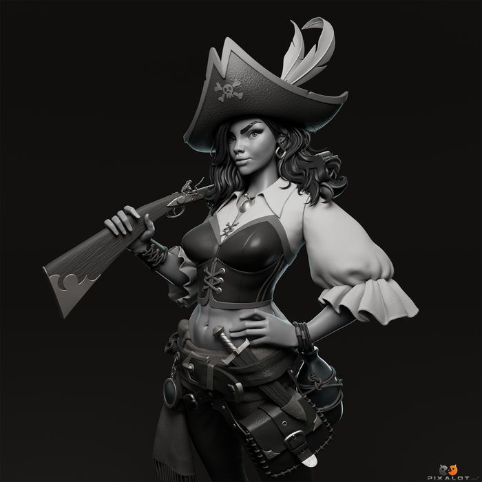 Pirate Captain — 3D character render