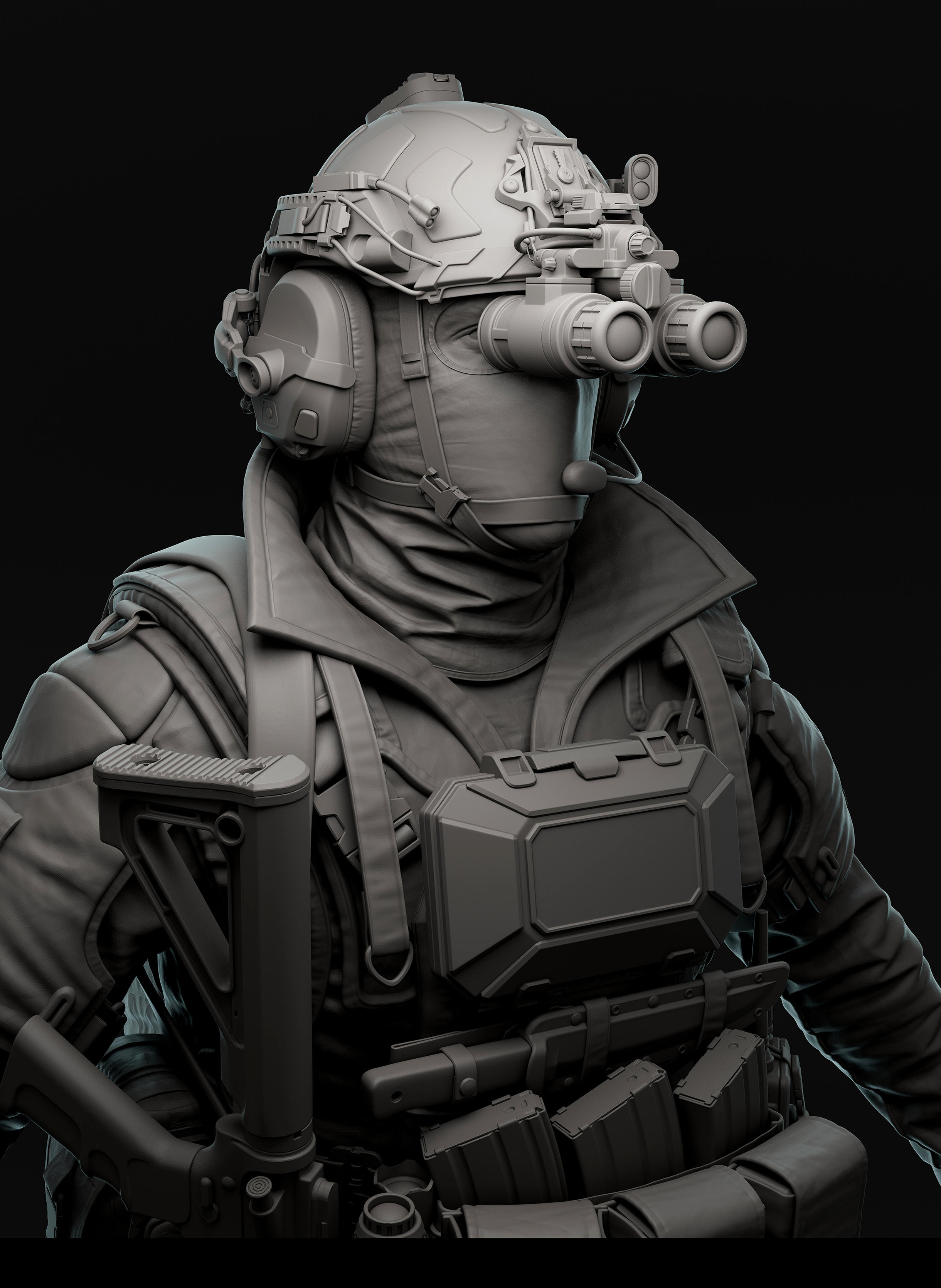 Male Soldier — 3D character render